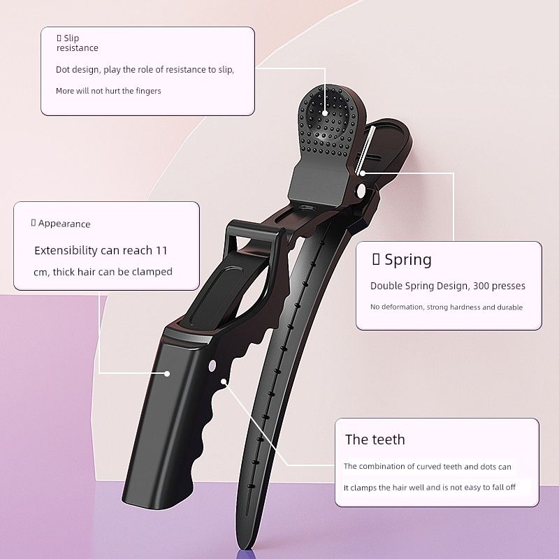 Professional Hair Salon Big Clip Hair Salon Large Crocodile Clip Barber Shop Tools Hot Dyeing Layered Partition 5 Pack