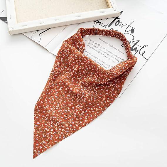 Hair Scarfs Head Bandanas for Women Fashion Floral Triangle Head Scarf Hair Accessories