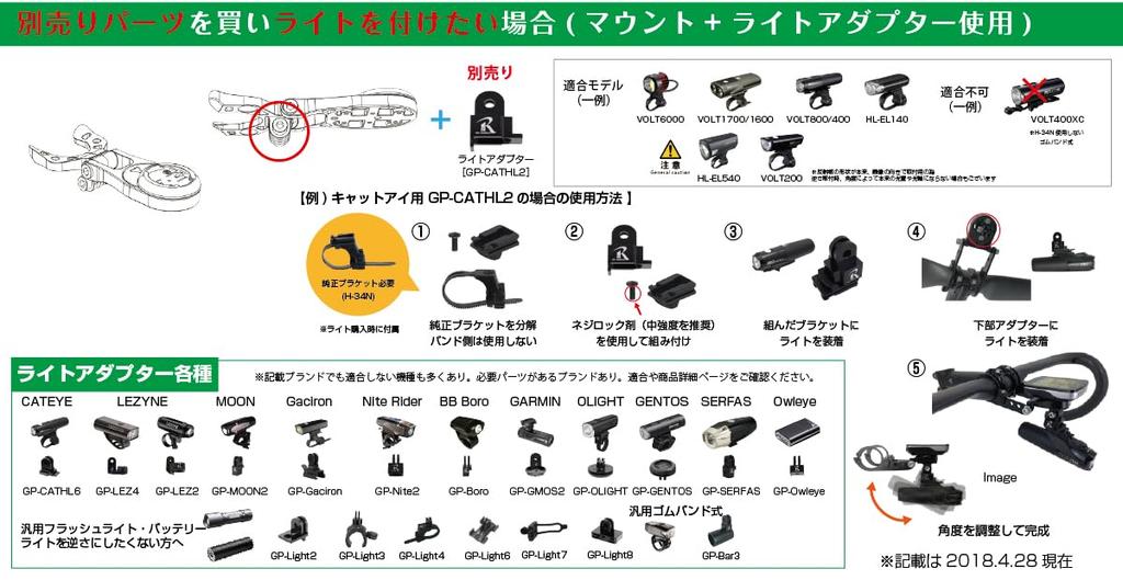 Type Combo Mount for Gusto Carbon Integrated Bar Brands Compatible Compatible with GoPro HERO Cameras [REC MOUNT] (ATTAQUE Stem) (14 Model)