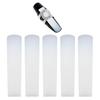 5 Pcs Soprano Saxophone Reeds Strength 2.5 Bb Resin Soprano Sax Reeds for Daily Practice Stage Concert