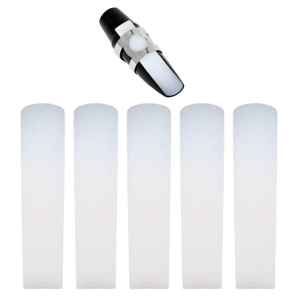 5 Pcs Soprano Saxophone Reeds Strength 2.5 Bb Resin Soprano Sax Reeds for Daily Practice Stage Concert
