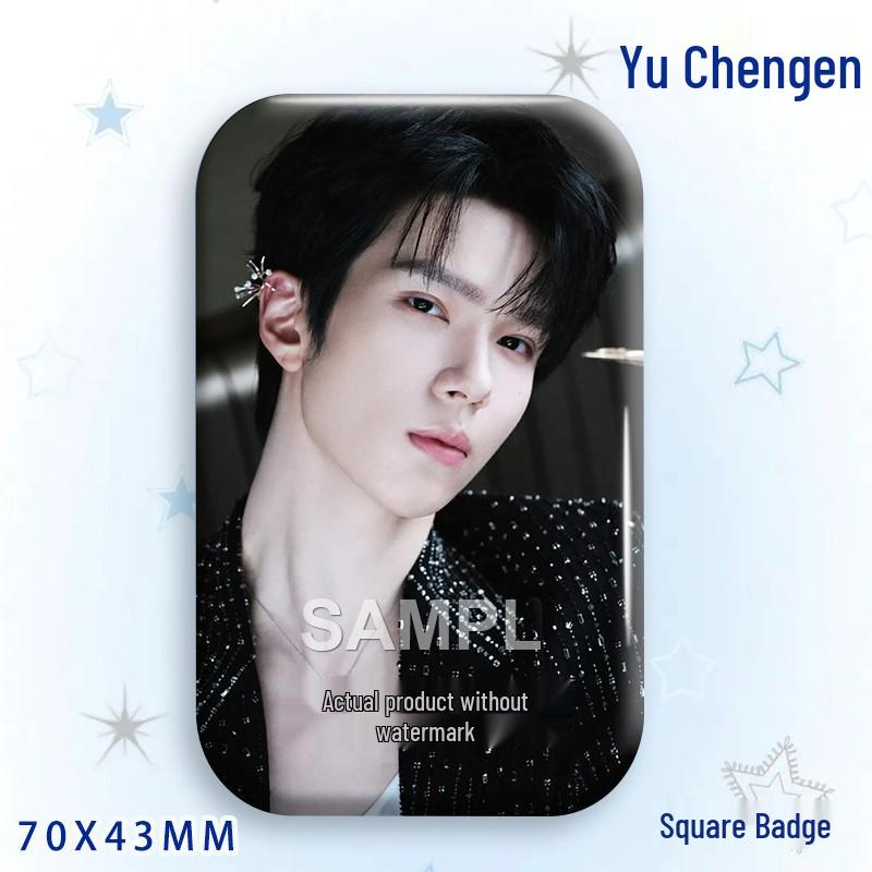 Yu Cheng'en Fan Star Badge Laser Acrylic Brooch Ornament