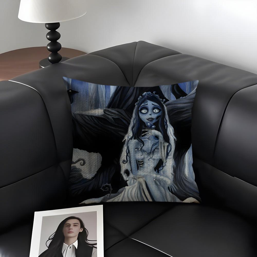 Movie Cartoon CCCorpse BrideSB Pillow Case Pattern Printed Pillowcase for Living Room Sofa Cushion Cover Bedroom Decor