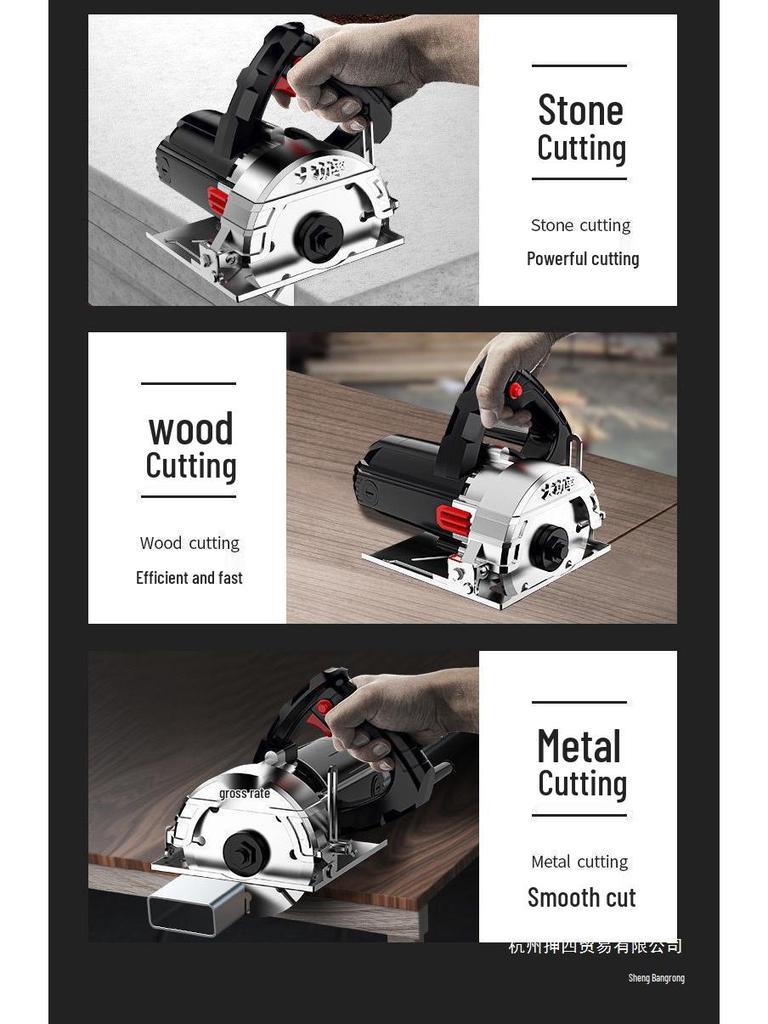 Multifunctional Handheld Cutting Machine: Marble, Stone, Tile & Wood Electric Saw