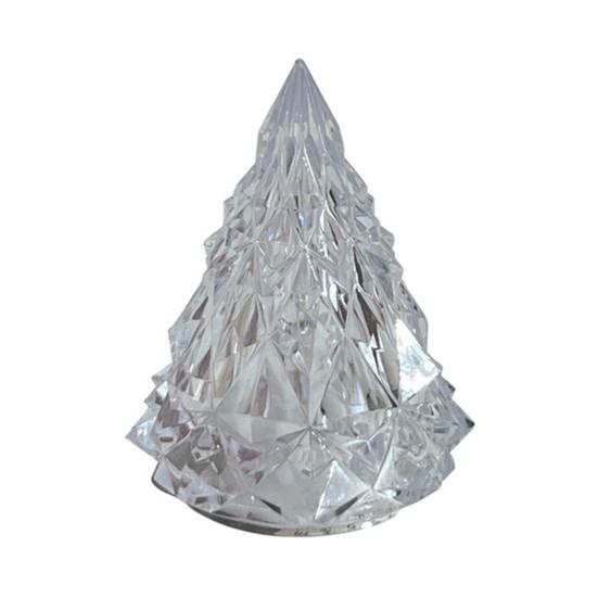 LED lampa ve tvaru vánočního stromku Jemně svítící bez blikání Noční lampa napájená z baterie Stolní dekorace