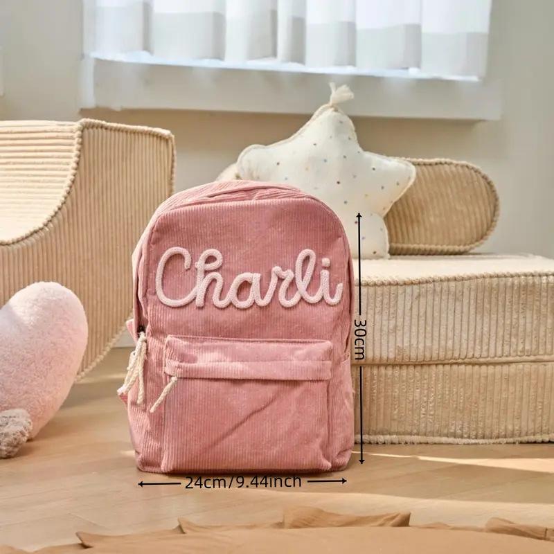 Handmade Name Childrens School Bag