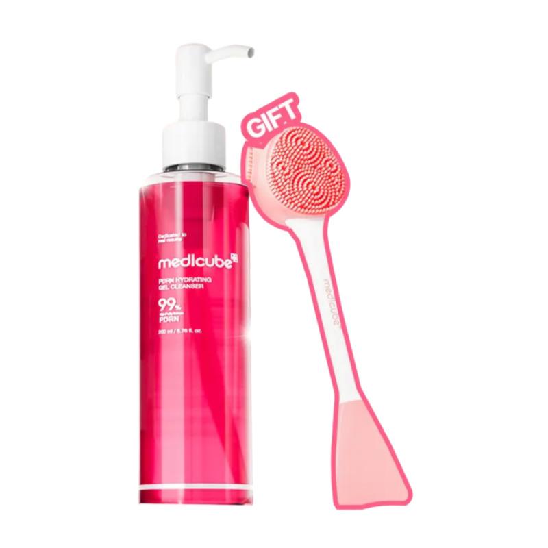 Medicube PDRN Gel-to-Foam Cleanser 200ml (+ Cleansing Brush)