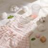 Girls Summer Sweet Plaid Dress With Lace Splice Short Sleeve Princess Skirt For Kids