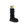 New UGG Classic Sweater Letter Tall Boot Black Women's 1144044-BLK