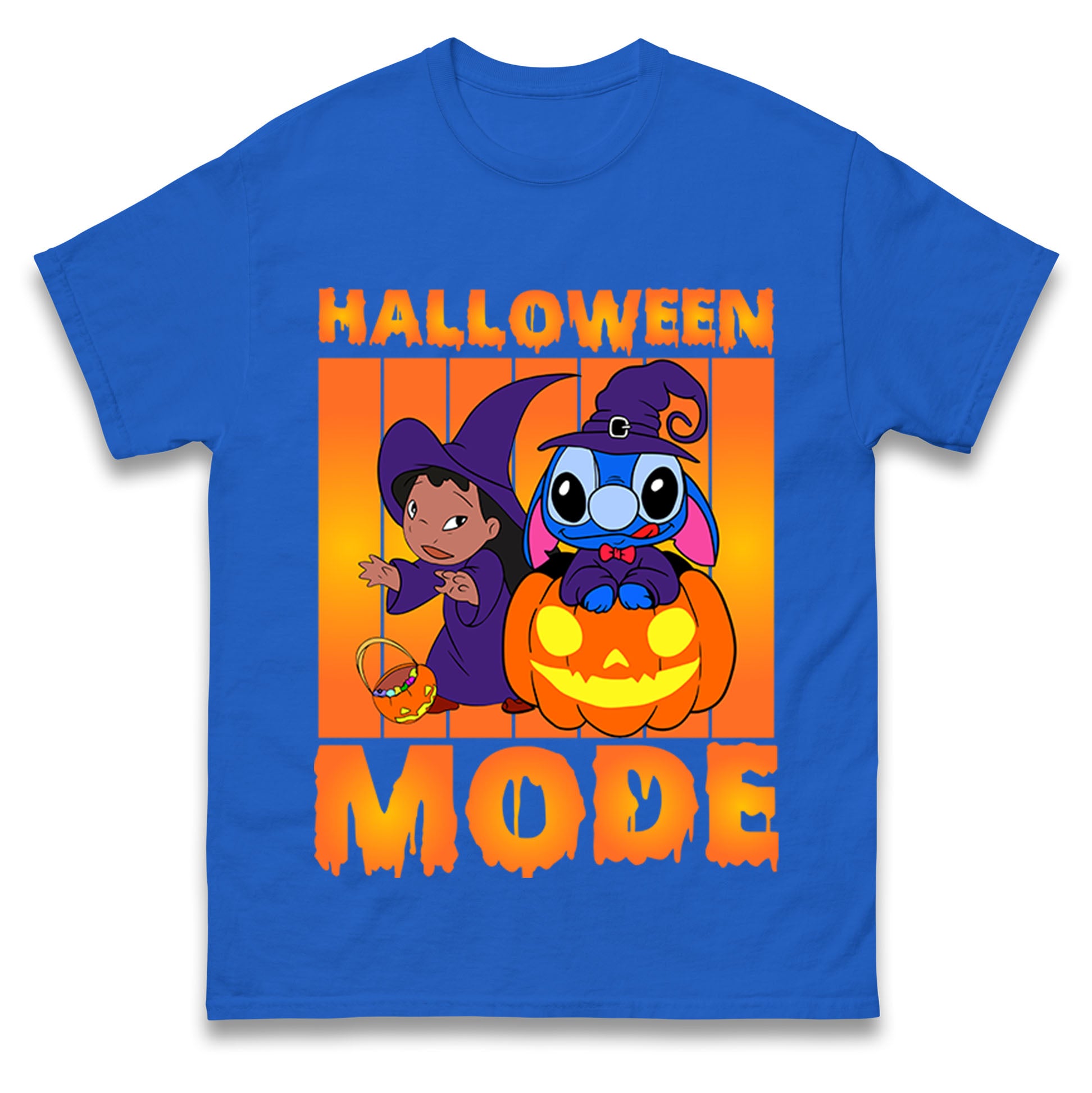 Lilo And Stitch Halloween Mode Mens T Shirt Womens Tops Teess XL