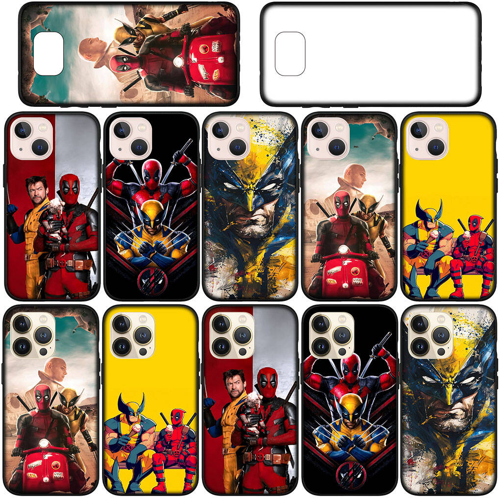 Hülle für iPhone 17 16 15 Xiaomi Poco Redmi Note 14 13 12 11 Pro Max 9 16e Samsung Galaxy S25 S24 S23 OPPO Huawei Deadpool Wolverine Handyhülle