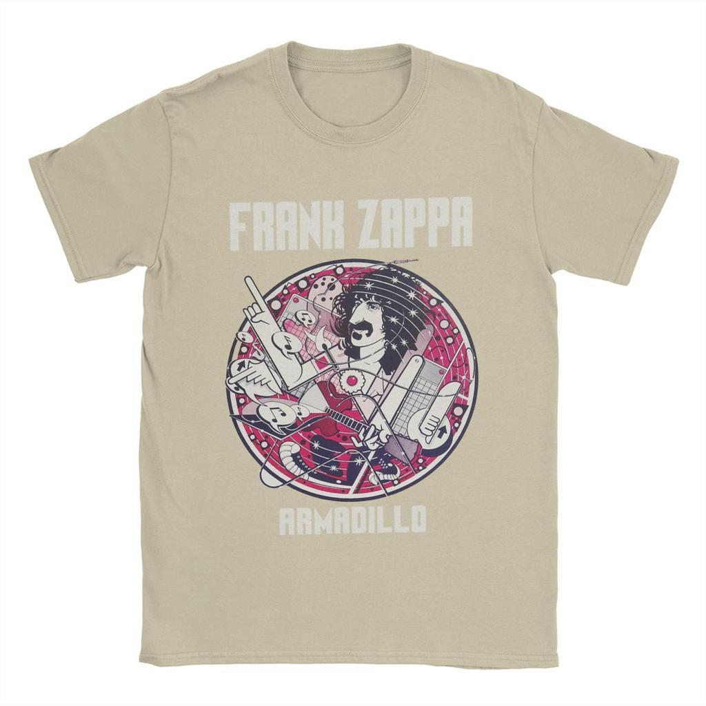 Frank Zappa T Shirts Men's Cotton Funny T-Shirt Crewneck Tees Short Sleeve Clothes Birthday Present