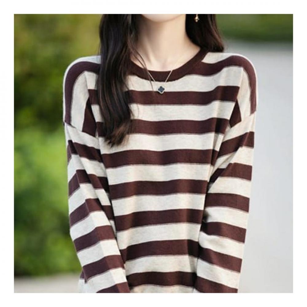 Navava Long Sleeve KniT T shirT Round Neck Nk2272