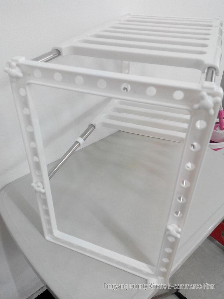 Stainless Steel Double Layer Retractable Kitchen Sink Storage Rack