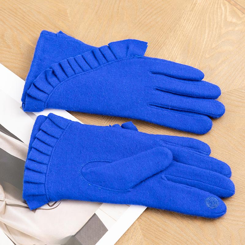 Warm Wool Gloves for Winter Ladies Spring and Autumn Driving and Cycling Touchscreen Clothing and Accessories  Cashmere Gloves