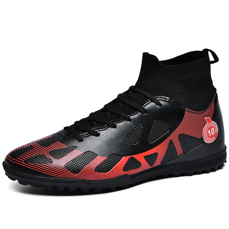 Football Shoes 35-46 Men's High-top Socks, Football Shoes Short Nail Training Children and Adolescent Students Competition Sneakers Football Boots