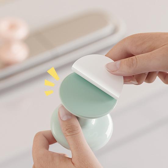 2Pcs Toilet Press Easy To Use Cleaning Tape Toilet Button Switch Donut Shape Toilet Press Switch Toilet Accessory