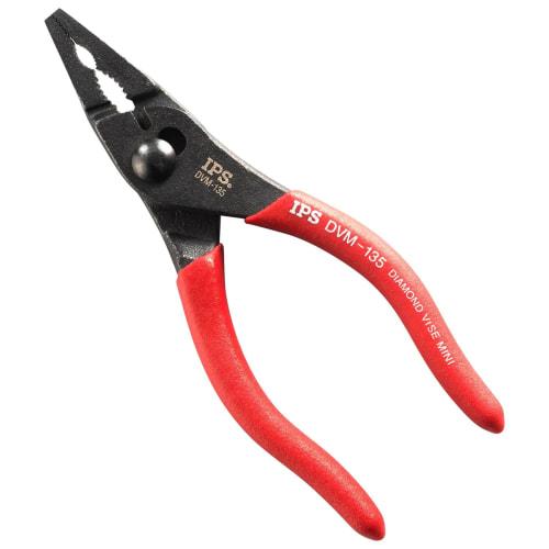 

IPS Plyer Diamond Mini Vise, 2-Stage Adjustment, with Wire Cutter, Maximum Opening of 15mm, Fits Soft Wire (Approx. 1.5mm), DVM-135