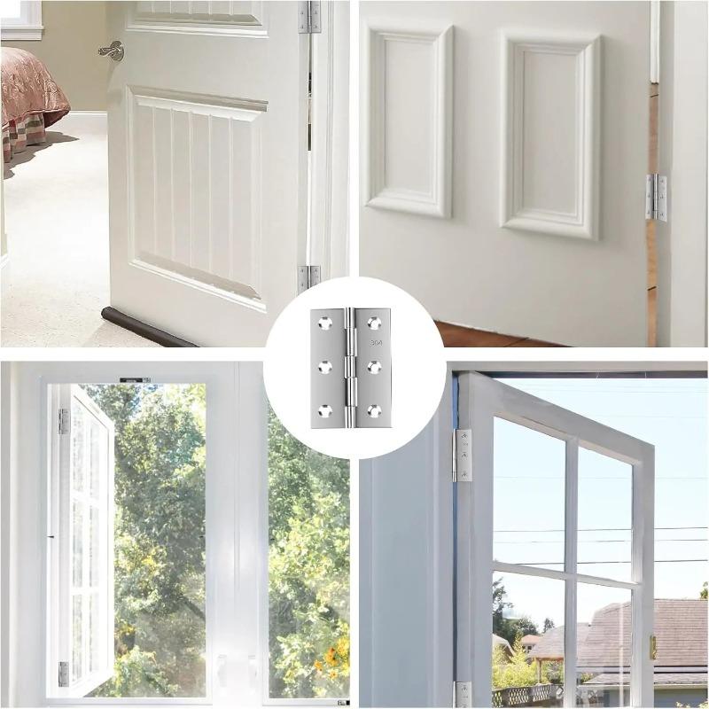 Stainless Steel Swing Hinges for Doors and Windows Mini Hinges for Hinges and Hardware Accessories for Home Doors