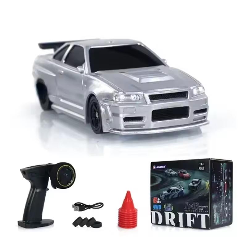 

2.4G RC Drift Car 1/43 4WD RC Car High Speed 4WD RC Mini Racing Model Boy Toy Gift 4304
