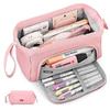 2024 Large Capacity Canvas Pencil Case For Students With Multiple Colors And Compartments