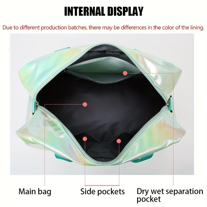 Large Capacity Multifunctional Casual Travel Duffel Bag, Lightweight Nylon Weekender Tote for Gym, Sports, Overnight Trips