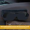 Car Glasses Case Sunglasses Storage Case Holder Self-Adhesive With Felt Padding Dashboard Glasses Storage Box Car Accessories