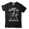 Funny Animals T-Shirt: Humor Gift Tee - 'Sorry Gotta Go'