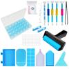 85 Pieces 5D Diamond Drawing Tools and Accessories with Tweezers, Bead Sorting Plate, Pen,