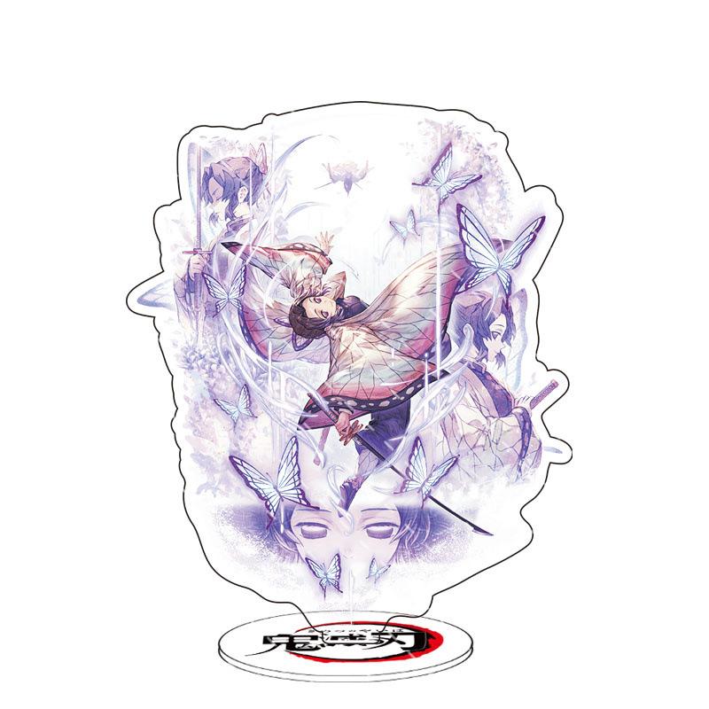 Double Sided New Demon Slayer Acrylic Stand Figures Tanjiro Nezuko Shinobu Giyu Anime Merchandise Collectible Display Decor