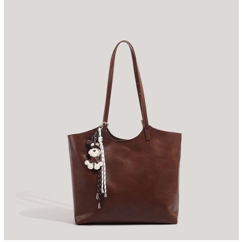 

Retro tote bag, new fashionable large-capacity bag, commuter shoulder big bag.