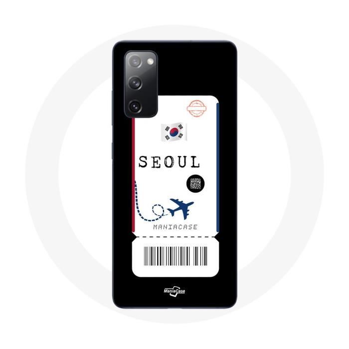 Coque pour Samsung Galaxy S20 FE Billet d'avion Seoul Corée du Sud