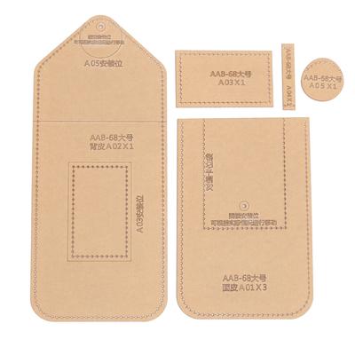 Phone Bag Template DIY Transparent Acrylic Leather Craft Accessories with Protective Layer for Case