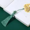Chinese Style Cat Brass Bookmark Tassel Pendant Book Clip Metal Pagination Mark Student Gift Stationery School Office Supplies