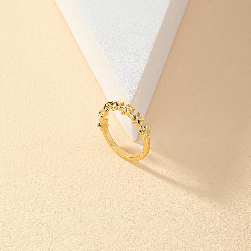 

Minimalist Pentagram Ring: Korean Style Women s Fashion