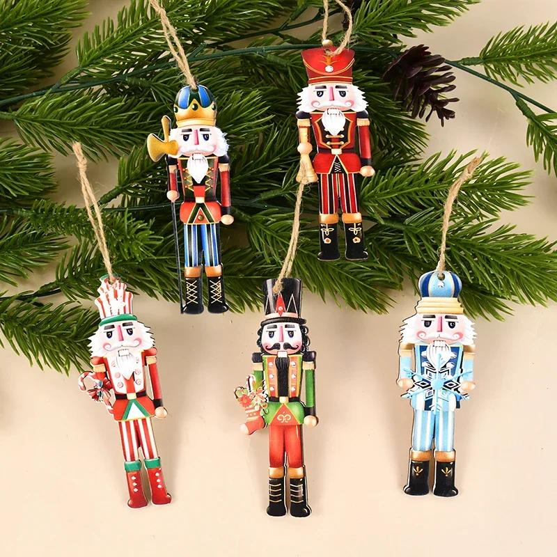 12pcs Christmas Tree Pendant Nutcracker Soldier Ornaments Xmas Tree Hanging Accessories To Decorate Home 2026 New Year Gift