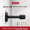 Non-Punch Anti-Collision Door Stopper & Suction Bumper for Secure Entry and Bathroom Doors
