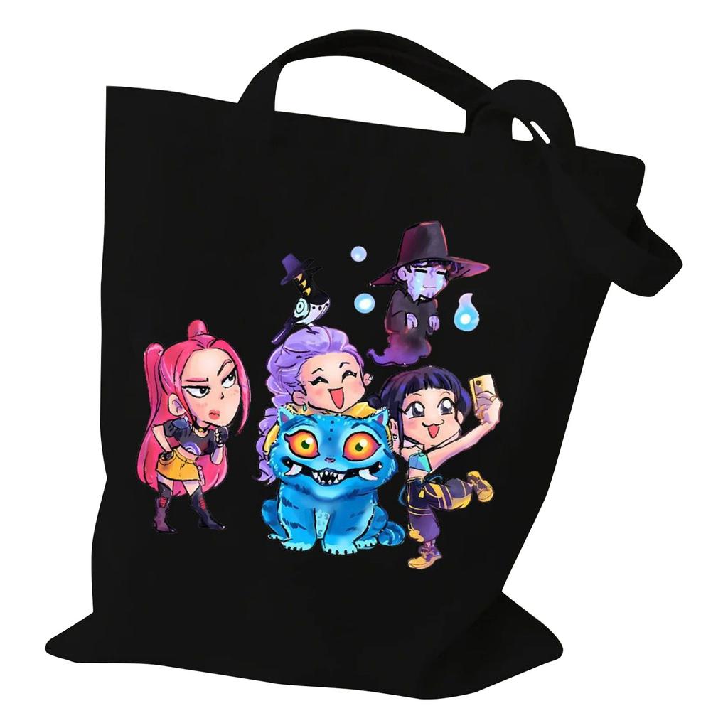 Printed Canvas Bag Women's Handbag One-shoulder Fashionable Student Canvas Bag Daily Shopping Bag