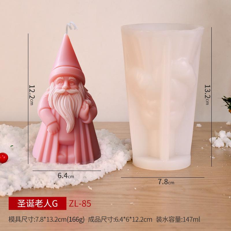 

3D Санта-Клаус Ароматерапия Свеча Силиконовая Форма Борода Санта-Клауса Свеча Форма Санта-Клауса Смоляные Гипсовые Формы Рождественский Подарок