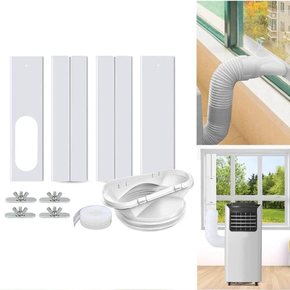 Exhaust Hose Tube Connector Air Conditioning Vent Sealing Plate Kit  Vertical/Horizontal Window