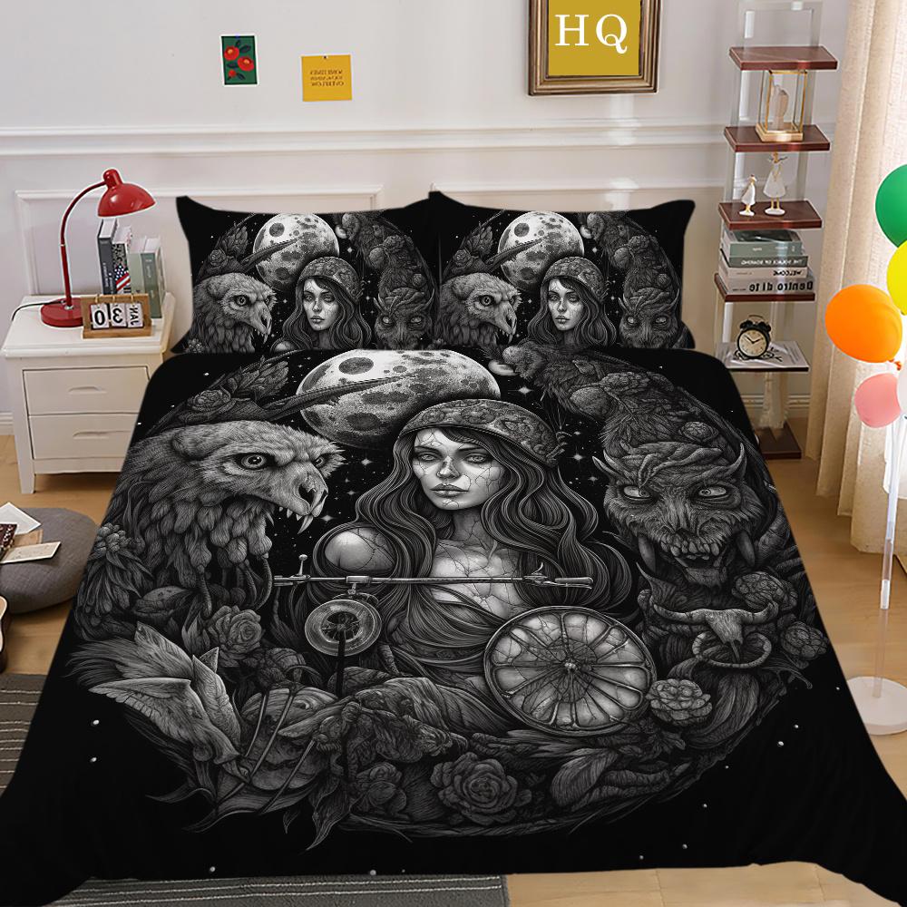 Hot Sale Duvet Cover Set Woman Man Bedding Suit Single Double Size Microfiber Home Bedclothes Bedroom Decor