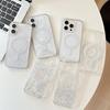Applicable to Apple 16Promax transparent glitter star 17 sequin magnetic mobile phone case Iphone15 Epoxy soft case