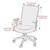 Home Office Gaming Chair Cover Stretch Computer Armchair Slipcover Universal Fit for Rotating Chairs Cover Home Study Room Decor