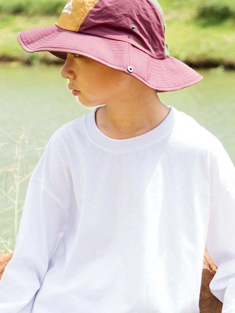 MT Kinder Trendiges Baumwoll-Langarm-T-Shirt mit geschwungenem Saum - 2025 Herbst Eltern-Kind-Kollektion