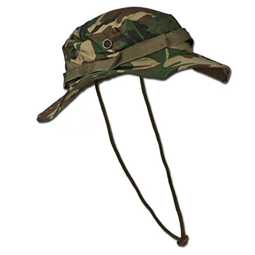 Mil-Tec Boonie Hat, US Military Style, 100% Cotton, Woodland Camo - XL