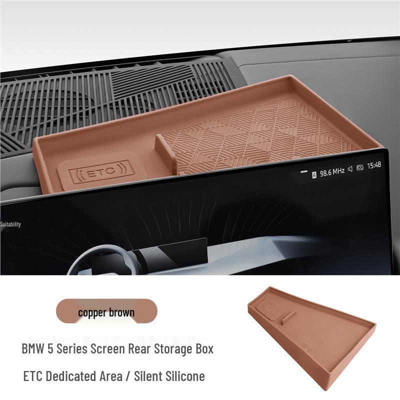 BMW X5, LX3, iX1, New 3 Series, 5 Series Center Console Screen Silicone Storage Box Accessory.