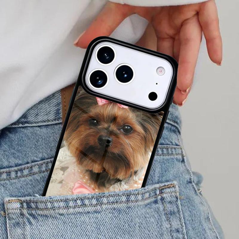 Yorkshire Terrier Yorkie Dog Pet Animal Phone Case for iPhone 17ProMax 12 13 14 15 16e 17 Pro Max Plus Air Cover