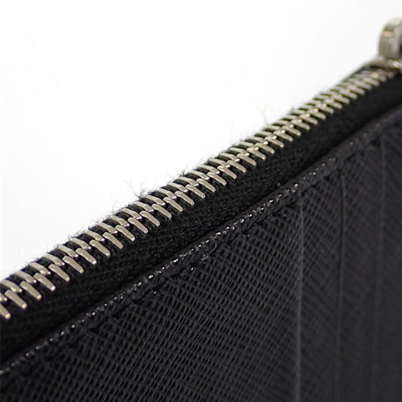 PRADA  1MC086_QHH_F0632 Card Case black Safiano Women