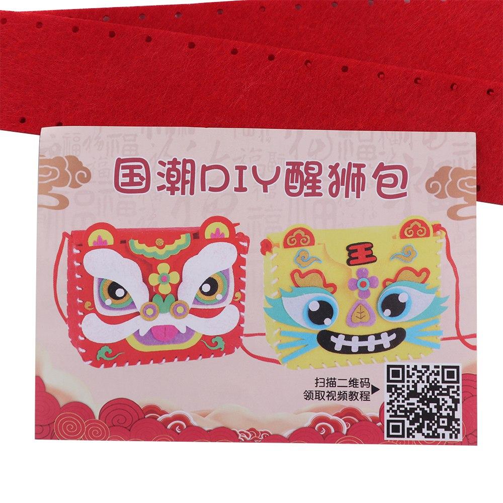 Non-woven Fabric DIY Dragon Bag Toy House Decoracion New Year Portable Handbag  Kindergarten