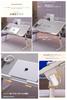 AROUSE Folding Table Bed Desktop Height Adjustable with Book Stand 30kg Load Capacity (White, A)